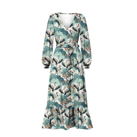 Japanese Garden wz.2  (birds) - tkanina wodoodporna