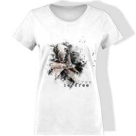 T-SHIRT DAMSKI - BE FREE (BE YOURSELF) - single jersey