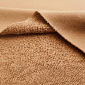 Gruba dzianina pętelkowa (P290) - KARMEL (D-10) 