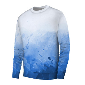 MĘSKA BLUZA (OREGON) BASIC - KLEKSY (classic blue) - zestaw do uszycia 