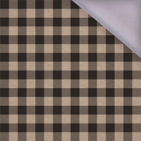 KRATA VICHY - MELANŻ BEŻOWY - softshell