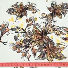 50cm KWIAT WANILII - dzianina pętelkowa SP250