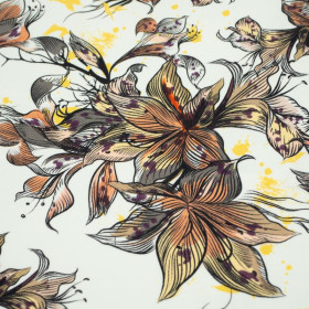 50cm KWIAT WANILII - dzianina pętelkowa SP250