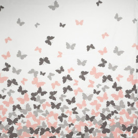 MOTYLKI RÓŻ - panel dzianina pętelkowa 