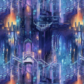 NEON CITY WZ.1 - Hydrofobowa dzianina drapana 