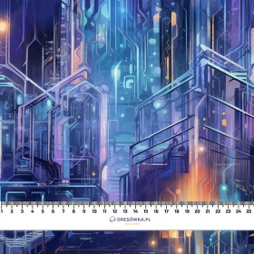 NEON CITY WZ.1 - Hydrofobowa dzianina drapana 