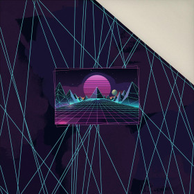 NEON GALAXY WZ.12 - panel (60cm x 50cm) - Welur tapicerski