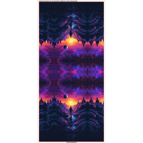 PODUSZKA 45X45 - NEON GALAXY wz.5 - zestaw do uszycia