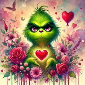 PODUSZKA 45X45 - VALENTINE'S DAY / prankster 1 - zestaw do uszycia