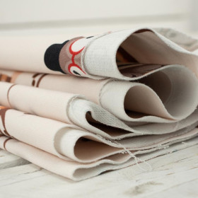 SOWY / beżowe - dresówka pętelkowa 