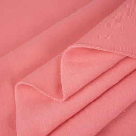 D-107 CANDY PINK - gruba dresówka drapana D300