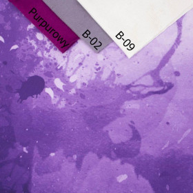 KLEKSY (fioletowy) - panel dzianina pętelkowa