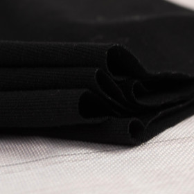W-23 CZARNY - dzianina wiskozowa single jersey 210g