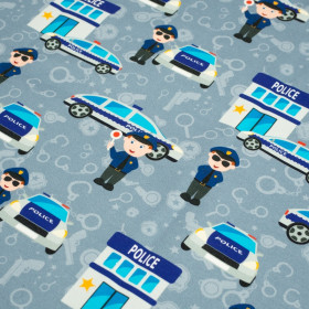 POLICJA / ciemnoszary - dresówka pętelkowa 