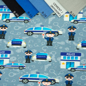 POLICJA / ciemnoszary - Jersey wiskozowy WE210