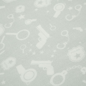 POLICJA (tło) / jasnoszary - Jersey wiskozowy WE210