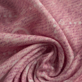 SERDUSZKA I ROMBY / przecierany jeans (Róż kwarcowy)