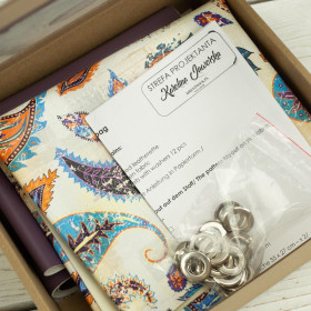 TOREBKO-WOREK - BOHO PAISLEY / fioletowy