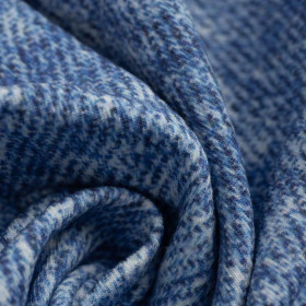 PRZECIERANY JEANS (niebieski) - dresówka pętelkowa