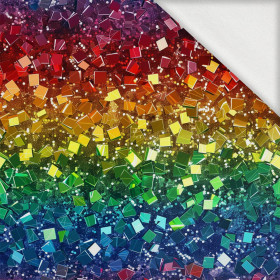 HOLOGRAPHIC RAINBOW wz. 2 - dzianina pętelkowa z elastanem ITY
