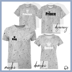 T-SHIRT DZIECIĘCY - LITTLE PRINCESS / beton - single jersey