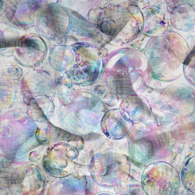 RAINBOW BUBBLES - Muślin bawełniany