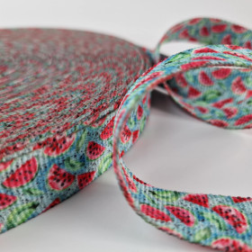 Taśma nośna parciana 25mm - Tutti Frutti wz. 4