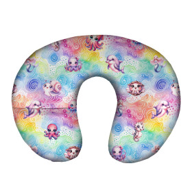 PODUSZKA NA SZYJĘ - SEA ANIMALS WZ. 3 - zestaw do uszycia