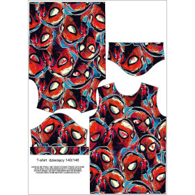 T-SHIRT DZIECIĘCY - SPIDER - zestaw do uszycia