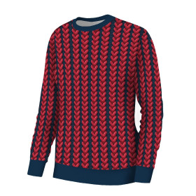 IMITATION SWEATER WZ. 5 - Hydrofobowa dzianina drapana 