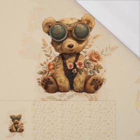 BEAR STEAMPUNK FOREST WZ.2 - PANEL PANORAMICZNY SINGLE JERSEY (60cm x 155cm)