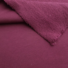 Gruba dzianina pętelkowa (P290) - BAKŁAŻAN ( D-215 ) 