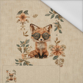 FOX STEAMPUNK FOREST - panel panoramiczny tkanina wodoodporna (60cm x 155cm)