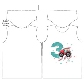 T-SHIRT DZIECIĘCY - 3. URODZINY / TRAKTOR - single jersey