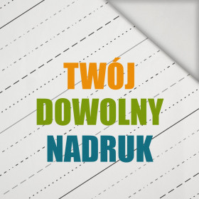 MATERIAŁ Z WŁASNYM NADRUKIEM - lycra 300g