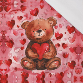 VALENTINE'S DAY / BEAR 2 - panel (60cm x 50cm) tkanina wodoodporna