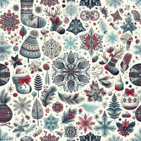 Vintage Christmas wz.30 - dresówka pętelkowa