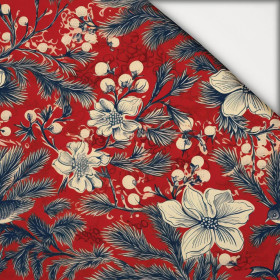 Vintage Christmas wz.15 - lekka dzianina drapana