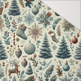 Vintage Christmas wz.26 - Hydrofobowa dzianina drapana 