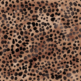 ANIMAL SPOTS/ Mocha Mousse  - Hydrofobowa dzianina drapana 