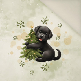 WINTER ANIMALS wz.10 - panel (60cm x 50cm) - Welur tapicerski