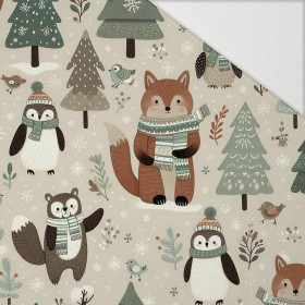 WINTER ANIMALS WZ.5 - Hydrofobowa dzianina drapana 