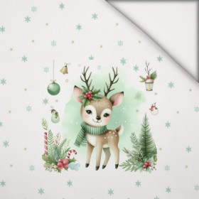 WINTER ANIMALS wz.9 - PANEL (60cm x 50cm) lekka dzianina drapana