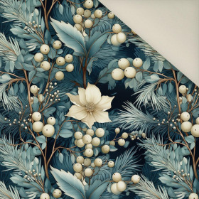 WINTER FLOWERS WZ.2- Welur tapicerski