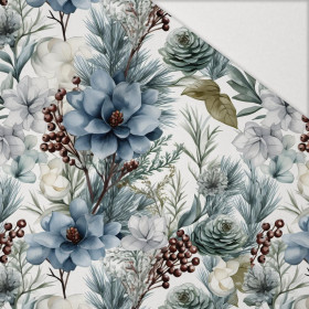 WINTER FLOWERS WZ.3 - Hydrofobowa dzianina drapana 