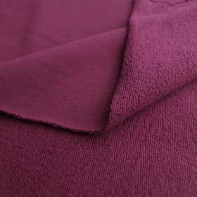 Gruba dzianina pętelkowa (P290) - BAKŁAŻAN ( D-215 ) 