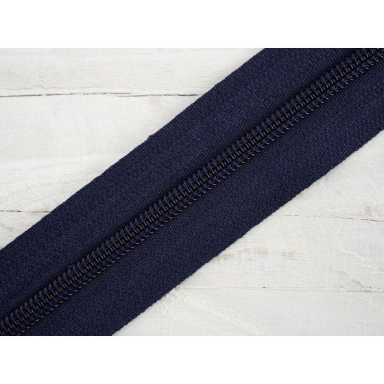 Taśma suwakowa żyłkowa 5mm  navy - 058