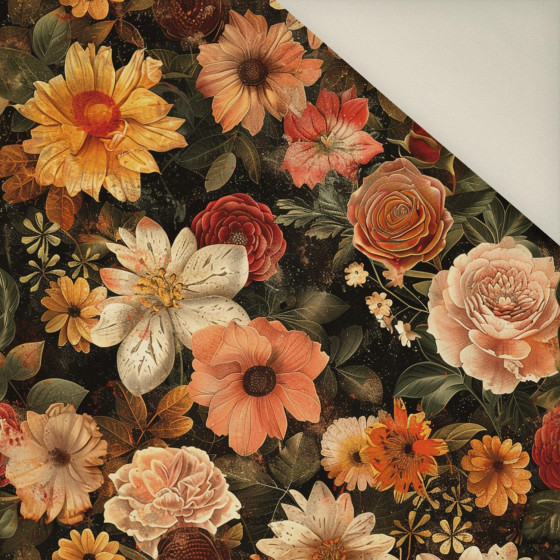 AUTUMN FLOWERS WZ. 2- Welur tapicerski