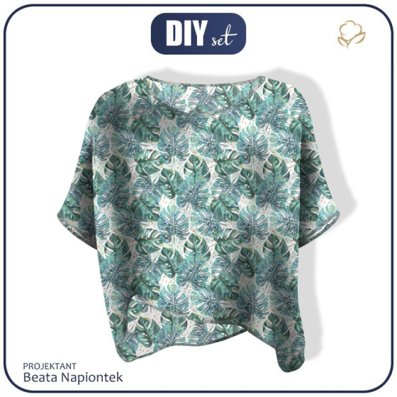 ZWIEWNA BLUZKA OVERSIZE "ELENA" - MONSTERA wz. 4 - zestaw do uszycia