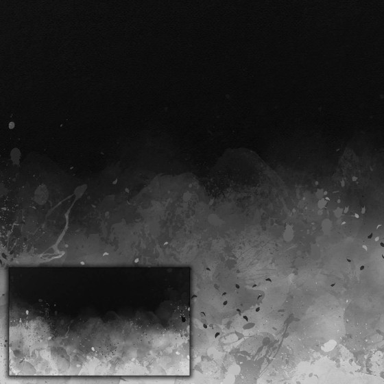 KLEKSY (szary) / czarny - PANEL PANORAMICZNY (95cm x 160cm)